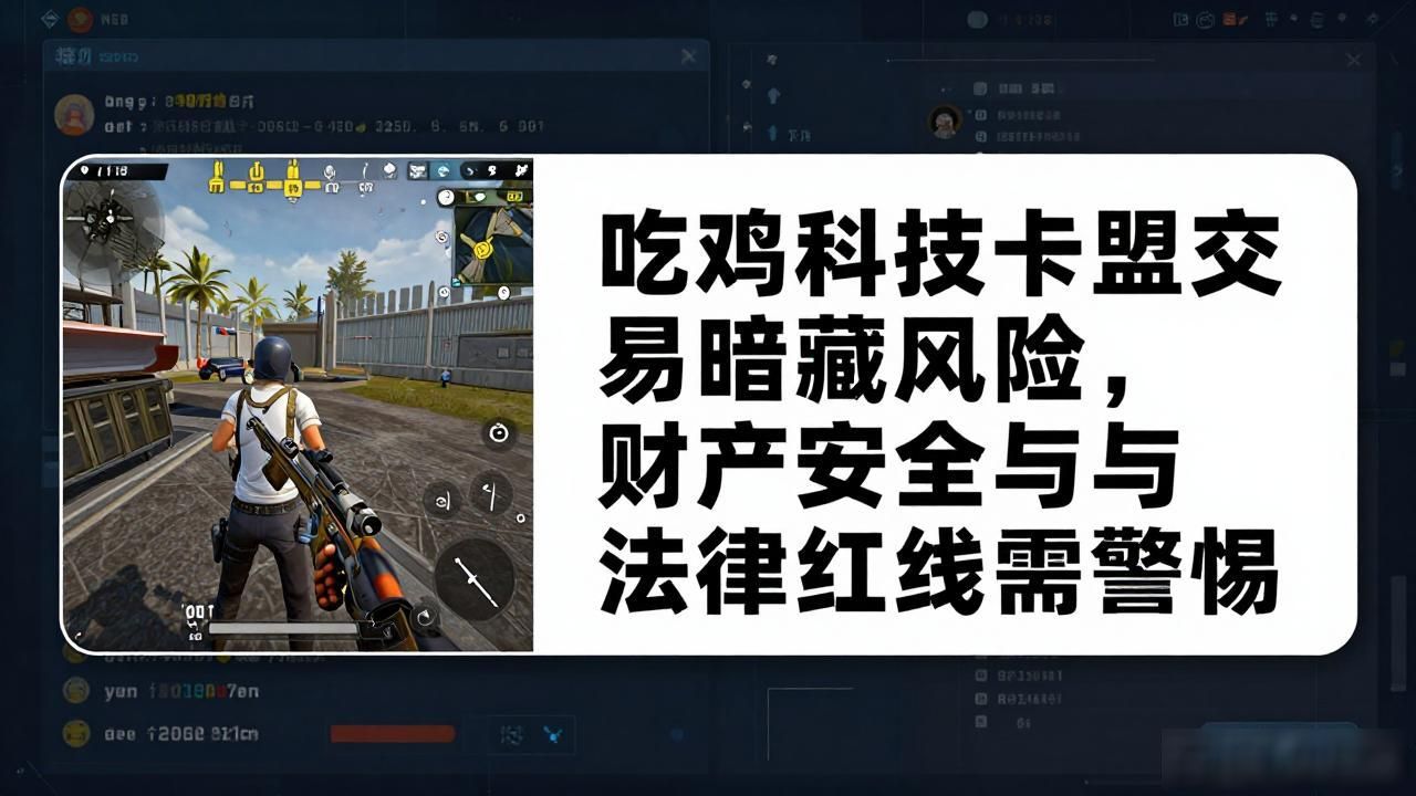 绝地求生卡盟交易风险_吃鸡科技卡盟_卡盟诈骗陷阱与法律风险