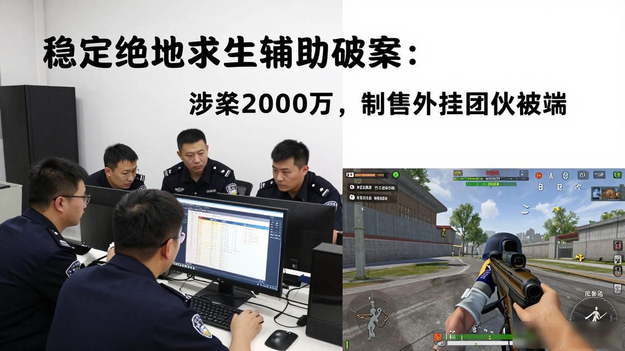 襄阳市公安局制售绝地求生外挂案_黄某某外挂团伙_稳定绝地求生辅助
