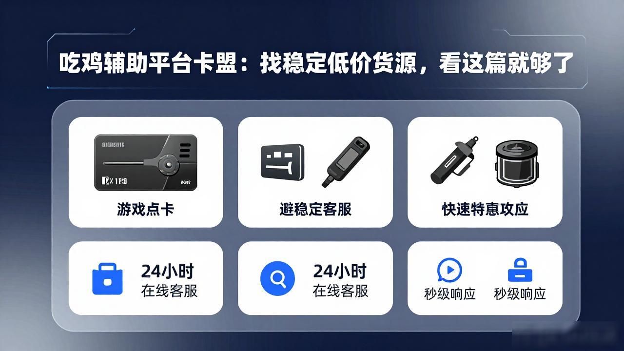 绝地卡盟和吃鸡卡盟优势分析_绝地卡盟与吃鸡卡盟特点比较_吃鸡辅助平台卡盟
