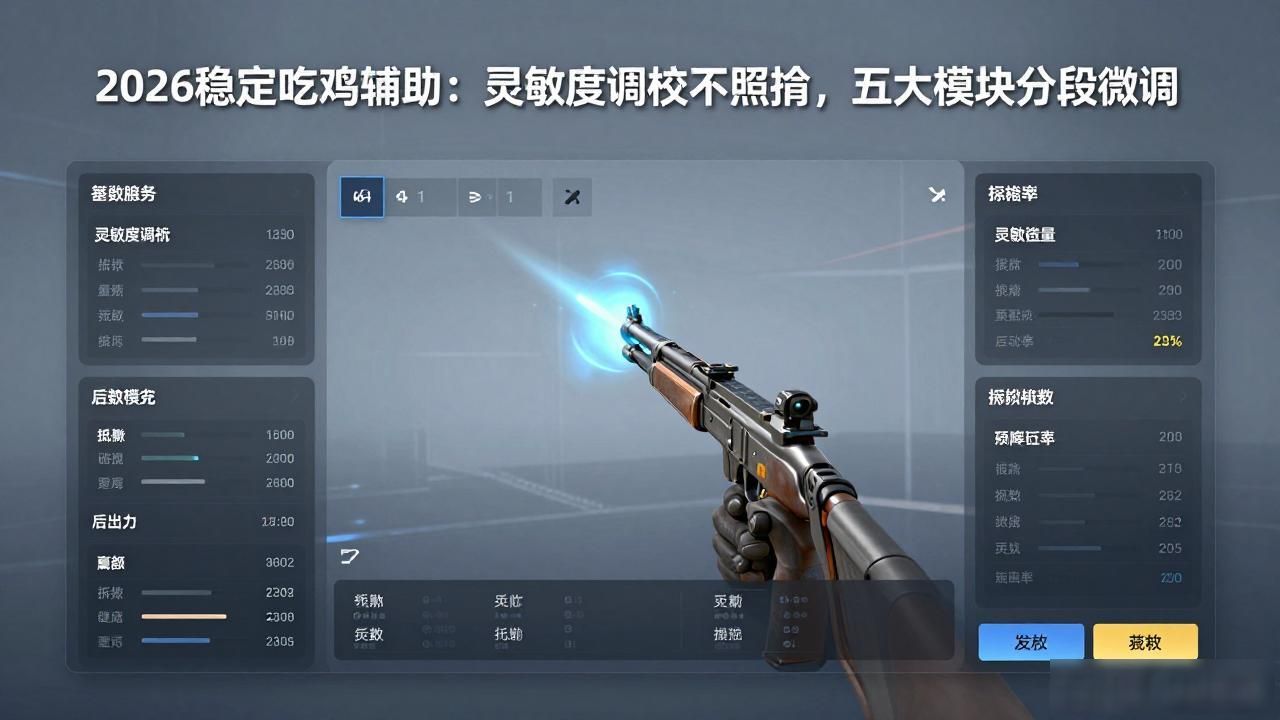 和平精英抖音精选灵敏度教程_稳定吃鸡辅助_2026和平精英灵敏度设置