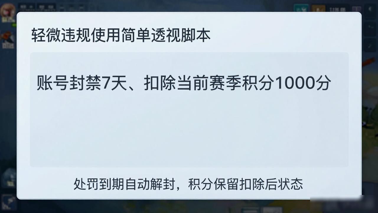 和平精英外挂处罚查询渠道_稳定吃鸡辅助_和平精英外挂处罚等级划分