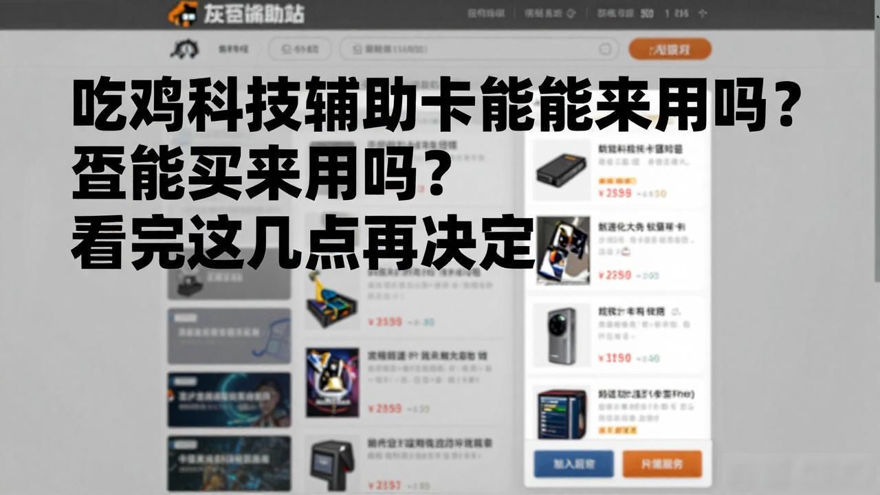 吃鸡科技辅助卡盟_吃鸡科技辅助卡盟是什么_吃鸡科技辅助卡盟平台介绍