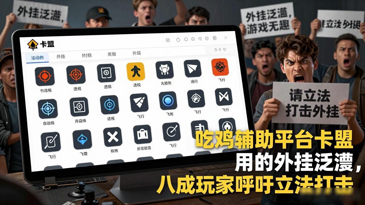 游戏外挂作弊治理_吃鸡辅助平台卡盟_打击开挂行为立法