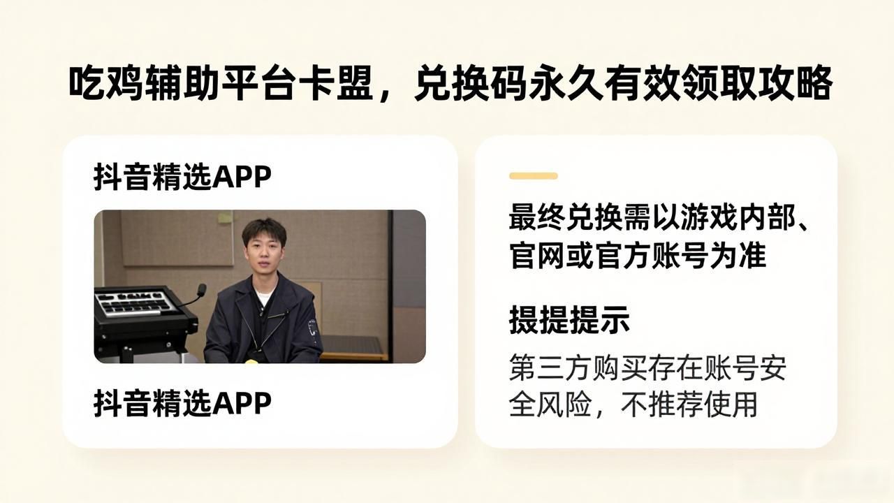抖音精选APP兑换码入口_和平精英改名卡获取攻略_吃鸡辅助平台卡盟
