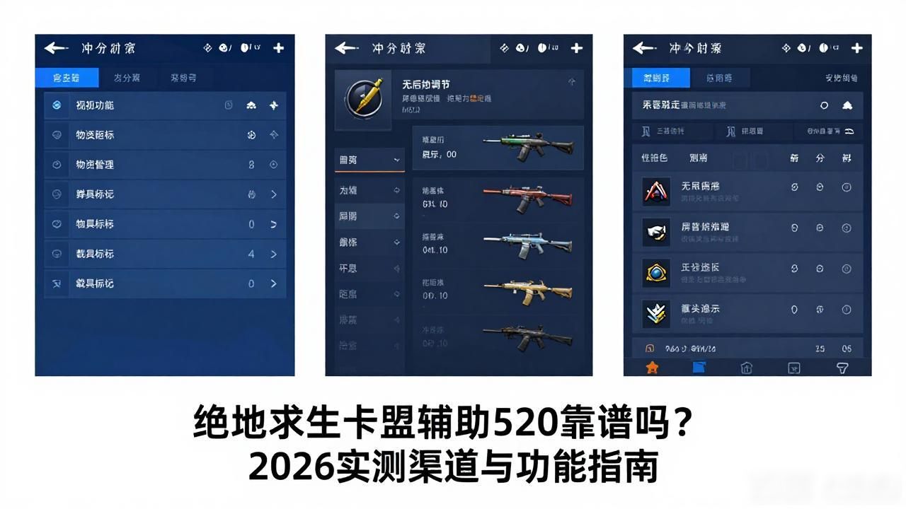 绝地求生卡盟辅助_绝地求生辅助卡盟520靠谱吗 2026年实测渠道与功能适配全指南_直营类520卡盟选购攻略