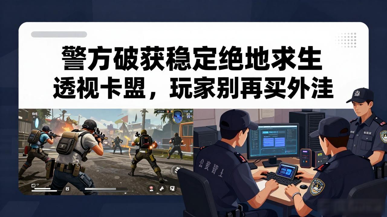稳定绝地求生透视卡盟_江苏连云港警方破获游戏外挂案_绝地求生游戏外挂案