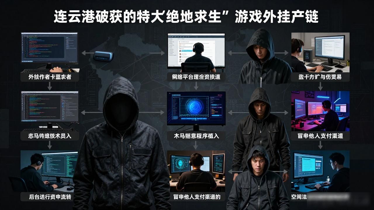 连云港市公安局侦破绝地求生外挂案_稳定吃鸡科技辅助卡盟_公安部督办游戏外挂案