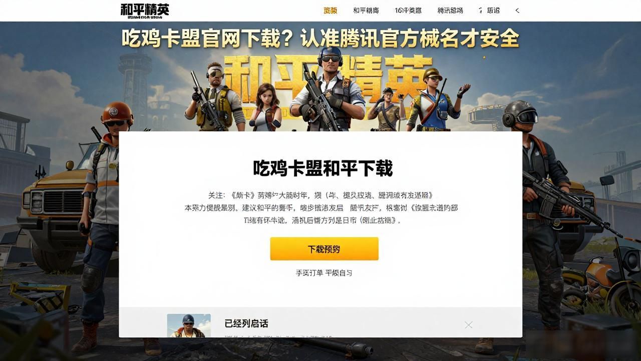 吃鸡卡盟平台官网_和平精英官网下载入口怎么选_腾讯官方域名下载