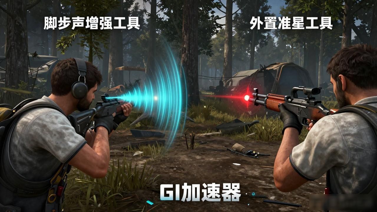 PUBG外置准星脚步加强免费加速器_稳定绝地求生辅助_GI加速器绝地求生加速工具